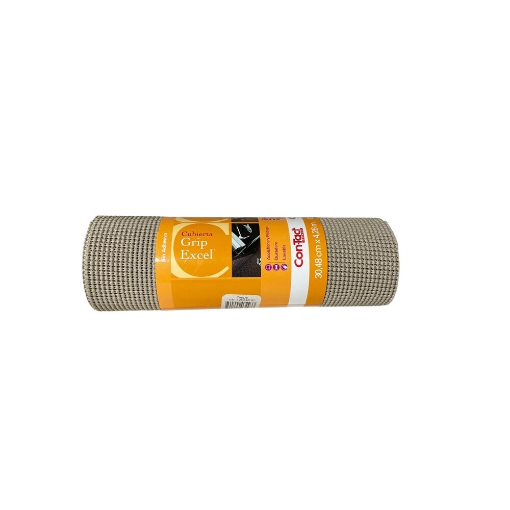 Kittrich Contact Brand Non Adhesive Cabinet Grip Liner One Roll NEW Taupe
